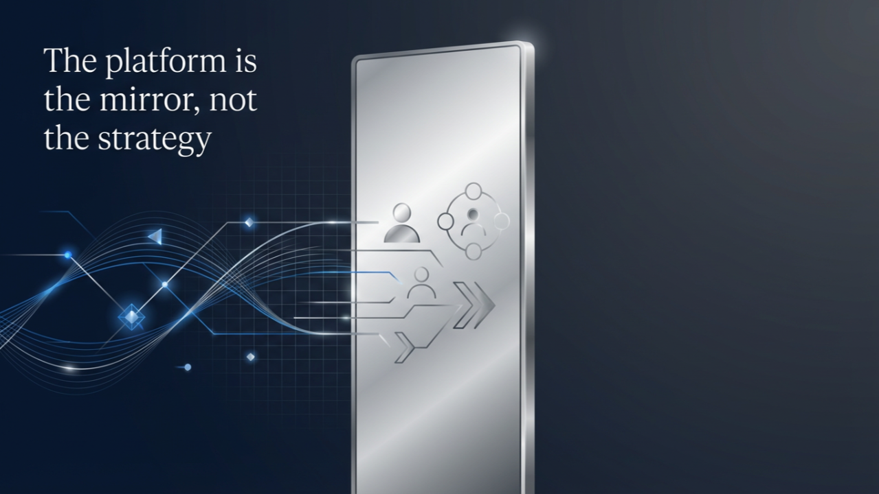 The platform is the mirror, not the strategy